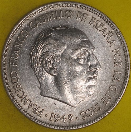 1949(49) Spain 5 Pesetas XF