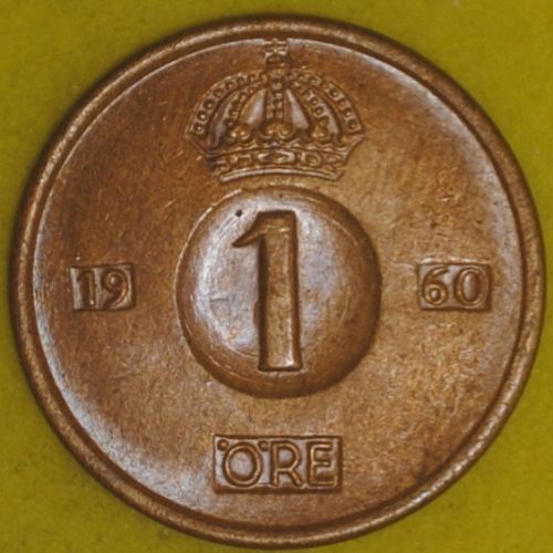 1960 Sweden Ore UNC