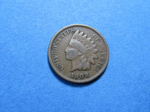 1908 INDIAN HEAD CENT ~ (FULL LIBERTY)  COMB SHIP ~ LOT H329