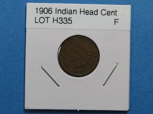 1906 INDIAN HEAD CENT ~ NEAR FULL LIBERTY ~ COMB SHIP ~ LOT H335