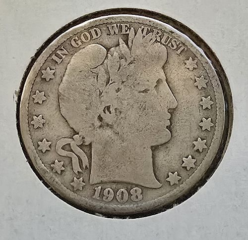 1908-S Barber Half Dollar (F27)