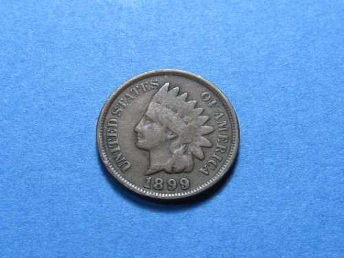 1899 INDIAN HEAD CENT (NICE COIN) COMB SHIP ~ LOT H365
