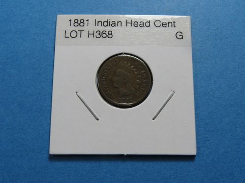 1881 INDIAN HEAD CENT ~NICE COIN - COMB SHIP ~ LOT H368