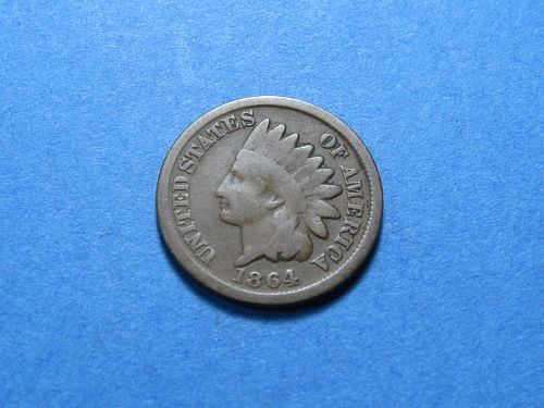 1864 INDIAN HEAD CENT ~ CIVIL WAR ERA - COMB SHIP ~ LOT H389