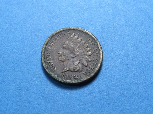 1862 INDIAN HEAD CENT ~ CIVIL WAR ERA - COMB SHIP ~ LOT H385