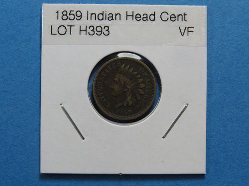 1859  INDIAN HEAD CENT (VERY NICE COIN) COMB SHIP ~ LOT H393