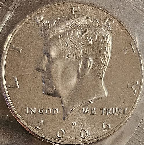 Kennedy Half Dollar 2006-D UNC In Mint Cello