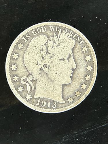 1913-S Barber Half Dollar