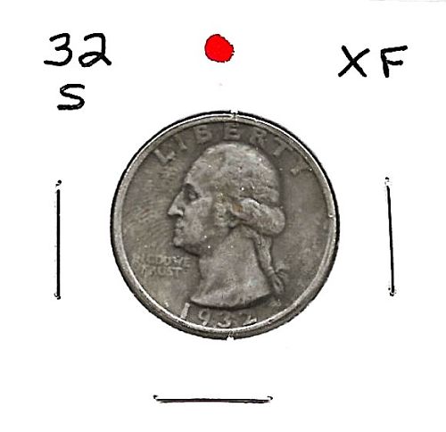 1932 "S" WASHINGTON QUARTER***XF***