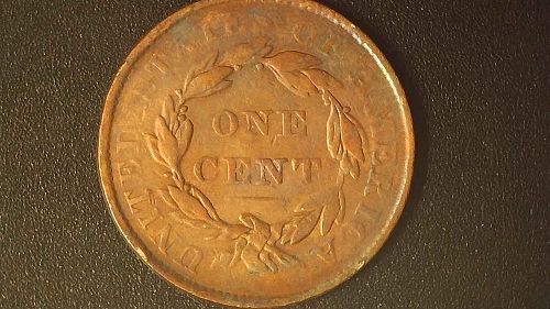 1837-P Coronet head cent | Head of 38