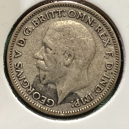 1931 Great Britain Silver 6 Pence