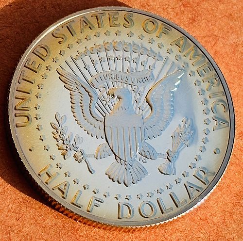 2002-S Kennedy Proof (clad) - TONING on reverse
