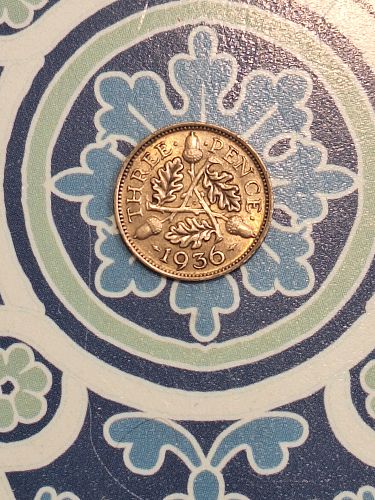 1936 GREAT BRITAIN THREE PENCE    ca70