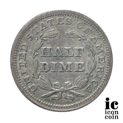 1853 Seated Liberty Half Dime - XF
