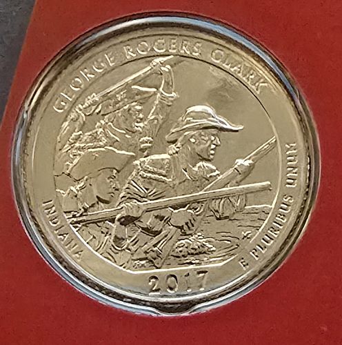 2017-D George Rogers Clark Quarter - BU in Original Mint Cello (F47)