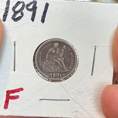 1891 Seated Liberty 🗽 Dime