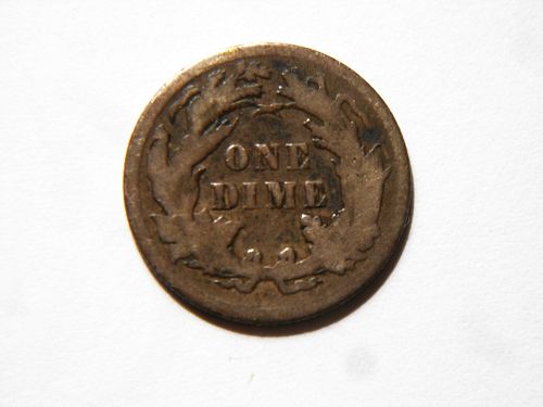 1891-P Silver Seated Liberty Dime