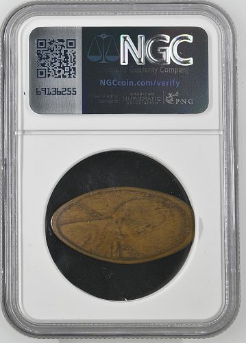 Elongated Cent Souvenir, 1934 Century of Progress, M&D-48, NGC MS-67RB, TOP POP