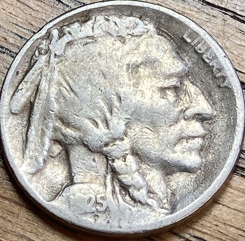 1925S buffalo nickel in FINE condition