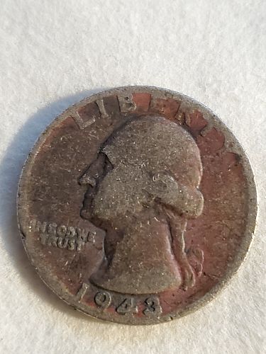 1943 P Washington Quarter
