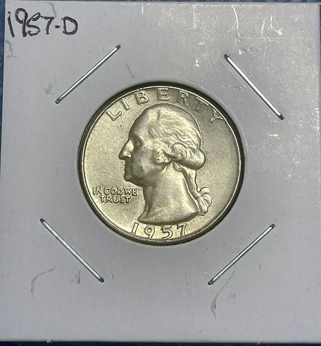 1957-D Washington Silver Quarter