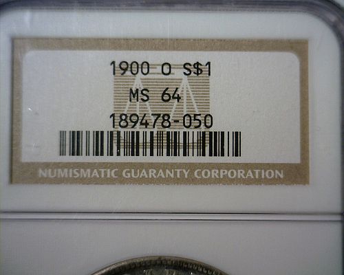 1900 O  SILVER MORGAN DOLLAR  NGC MS-64   NICE LOOKING COIN!!