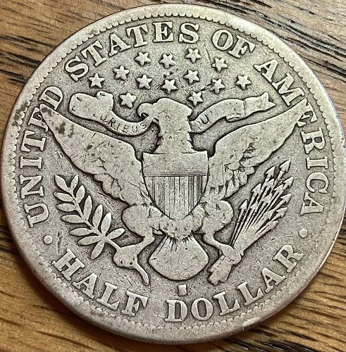 1894S barber half dollar in VERY GOOD condition