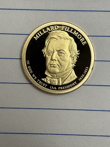 2010 S Presidential Dollars: Millard Fillmore Proof