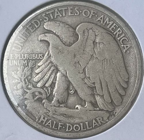 1934-S Walking Liberty Silver Half Dollar