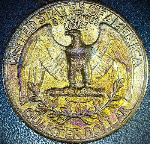 1967 P Washington Quarter BU Beautiful Toning