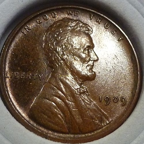 1909-P RED / BROWN Uncirculated  Lincoln Wheat Cent  R&B ( 450-H)