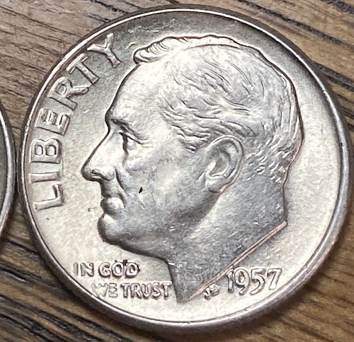1957 P and D 2 coin lot in ALMOST UNCIRCULATED condition