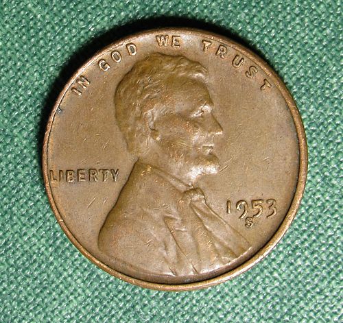 1953 S Wheat Back Lincoln Cent