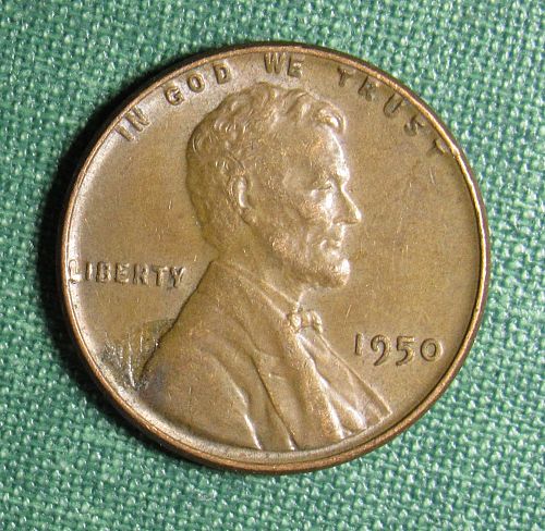 1950 P Wheat Back Lincoln Cent