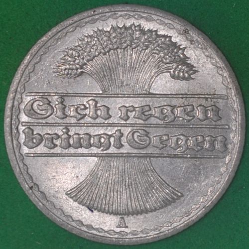 1921A Germany/Third Reich 50 Pfennig UNC