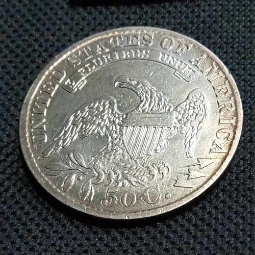1829/7 Capped Bust Half Dollar has 2 errors.