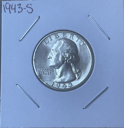 1943-S Washington Silver Quarter