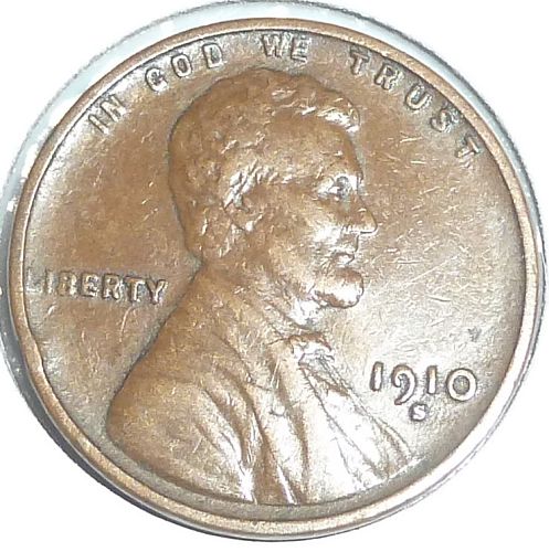 1910-S  Extra Fine Lincoln Wheat Cent ( 182 )
