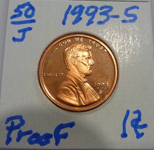1993-S  Gem Proof Cent Memorial Lincoln Cent (50-J)