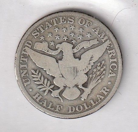 1906 BARBER 1/2 DOLLAR G-4 CONDITION 90% SILVER USING ANA GRADING STANDARDS