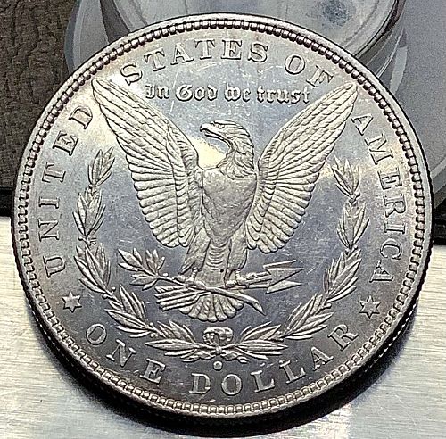 1880/79-O Morgan Silver Dollar Unc Detail Light Cleaned Reflective PL Qualities