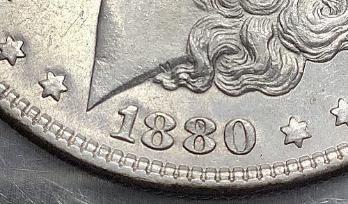 1880/79-O Morgan Silver Dollar Unc Detail Light Cleaned Reflective PL Qualities
