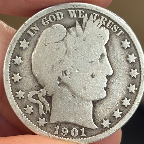 1901 Barber Half Dollar