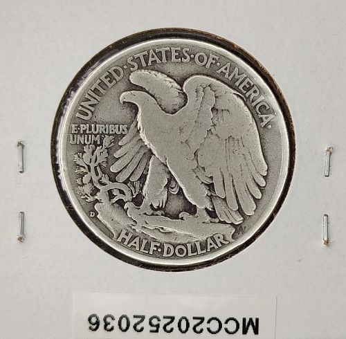 1941 D Walking Liberty Half Dollar -  Free Shipping for additional coins purchased on same invoice.