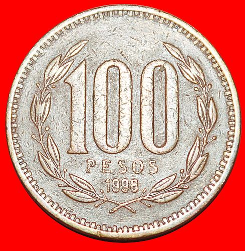 Ⰶ CROWNED CONDOR (1981-2000): CHILE ★ 100 PESOS 1998!