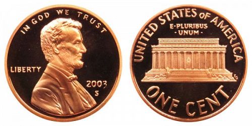 2003-S Proof Lincoln Cent