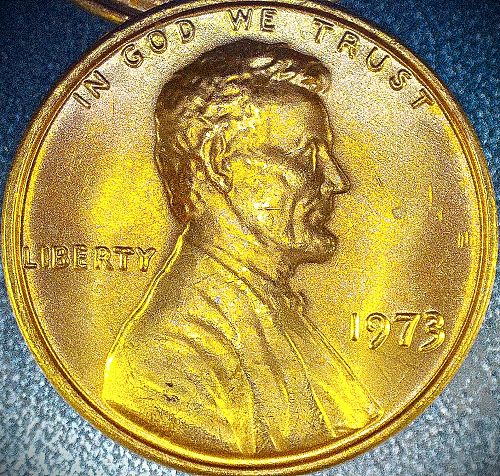 1973 P Lincoln Memorial Cent BU Red