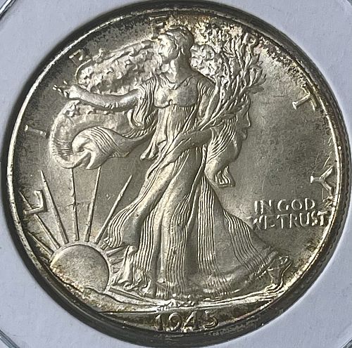 1945-P Walking Liberty Silver Half Dollar