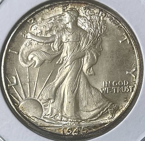 1945-P Walking Liberty Silver Half Dollar