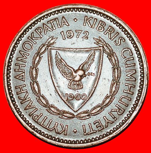 Ⰶ GREAT BRITAIN (1963-1980): CYPRUS ★ 5 MILS 1972 SHIP!